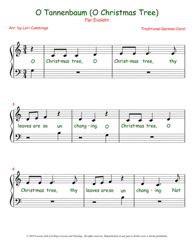 O Tannenbaum (O Christmas Tree) (arr. Lori Cummings)