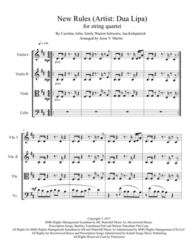 New Rules (arr. Jesse V. Martin)