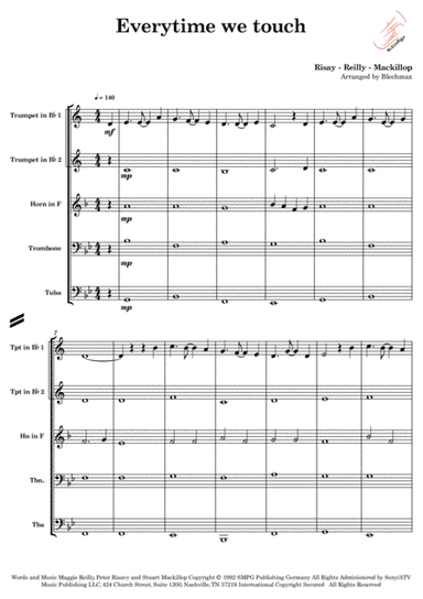Everytime We Touch (arr. Blechmaxx)