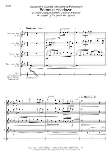 Baroque Hoedown (arr. Tsuyoshi Yoroiguma)