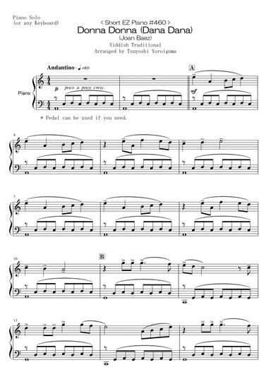 Donna Donna (Dana Dana) (Joan Baez) (arr. Tsuyoshi Yoroiguma)
