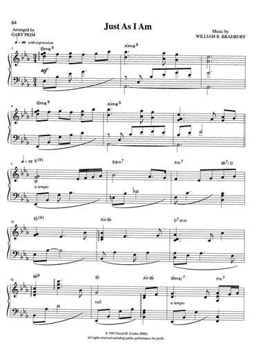 Just As I Am (arr. Gary Prim)