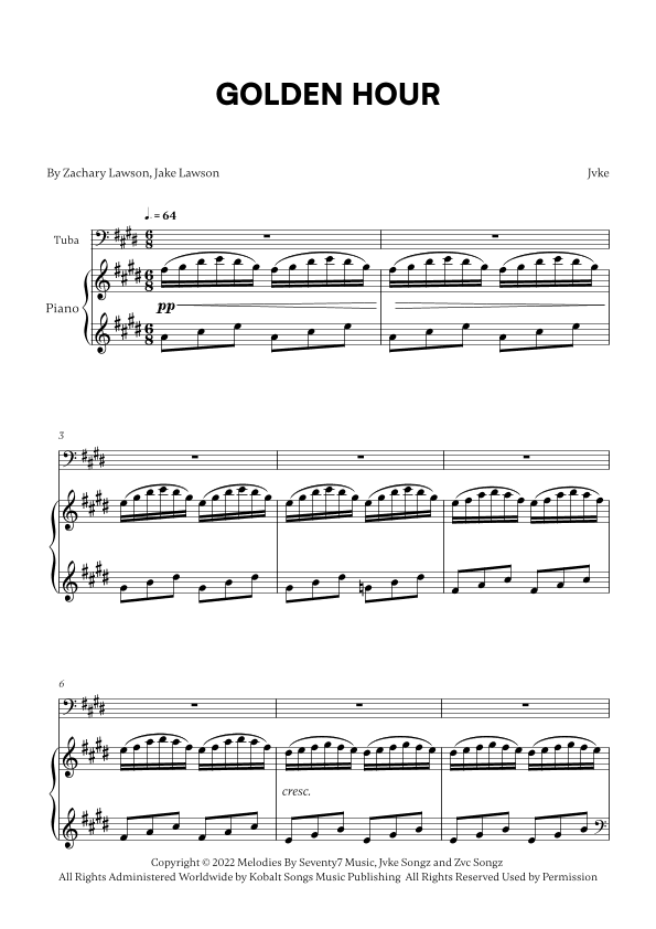 Golden Hour (arr. Cadenza Editions)