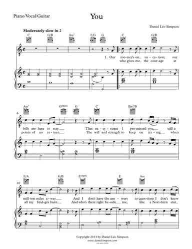 You (Piano/Vocal/Guitar)