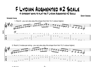 F Lydian Augmented #2 Scale (4 Ways to Play)