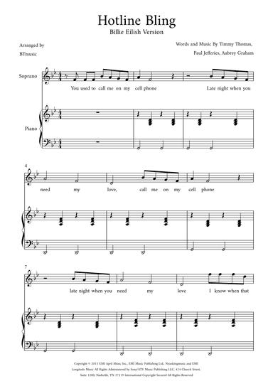 Hotline Bling (arr. BTmusic)