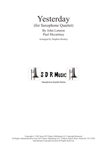 Yesterday (arr. Stephen Rockey)