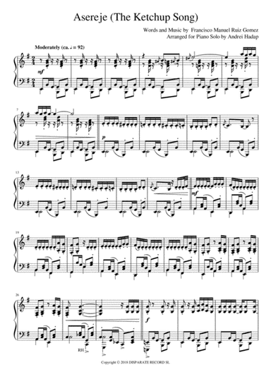 Asereje (arr. Andrei Hadap)