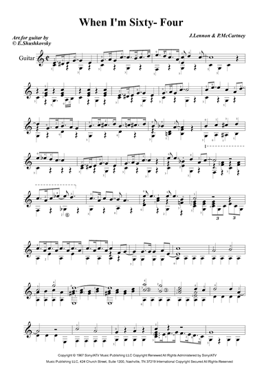 When I'm Sixty-four (arr. Evgeny Shushkovsky)