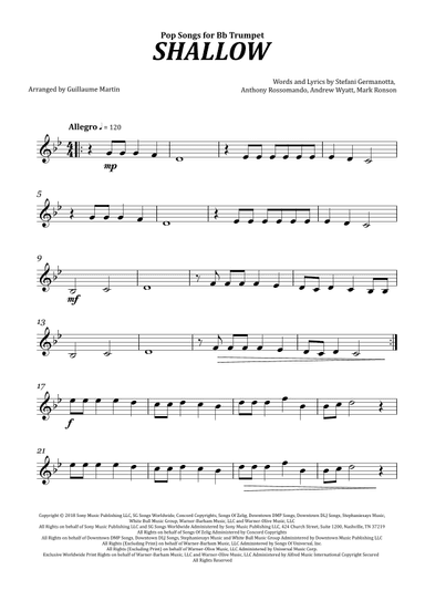 Shallow (arr. Guillaume Martin)
