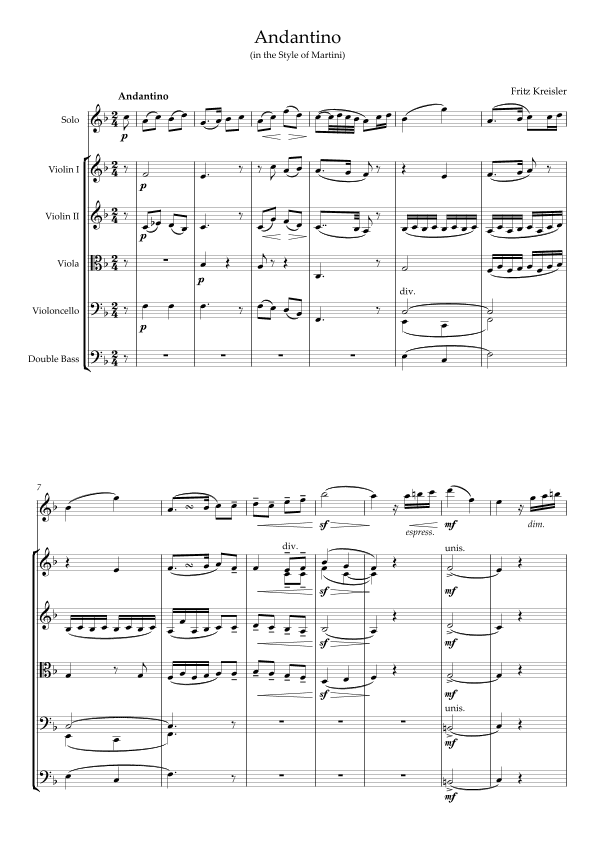Andantino in the Style of Martini (arr. A.G.)
