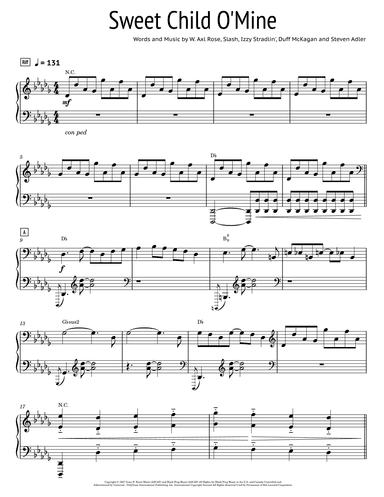 Sweet Child O' Mine (arr. AJ Tan)