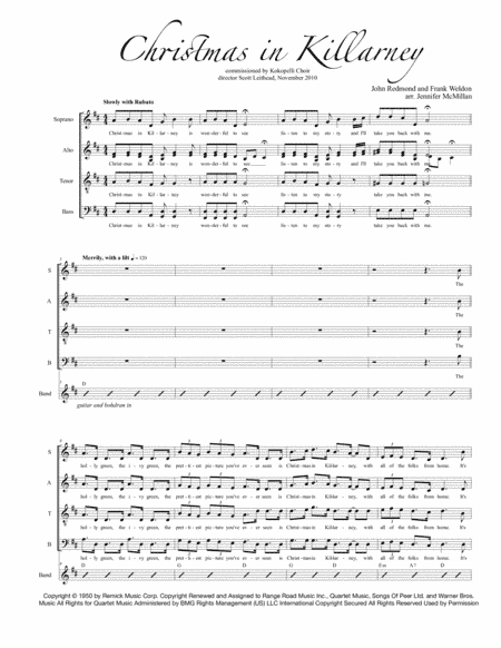 Christmas In Killarney (arr. Jennifer McMillan)