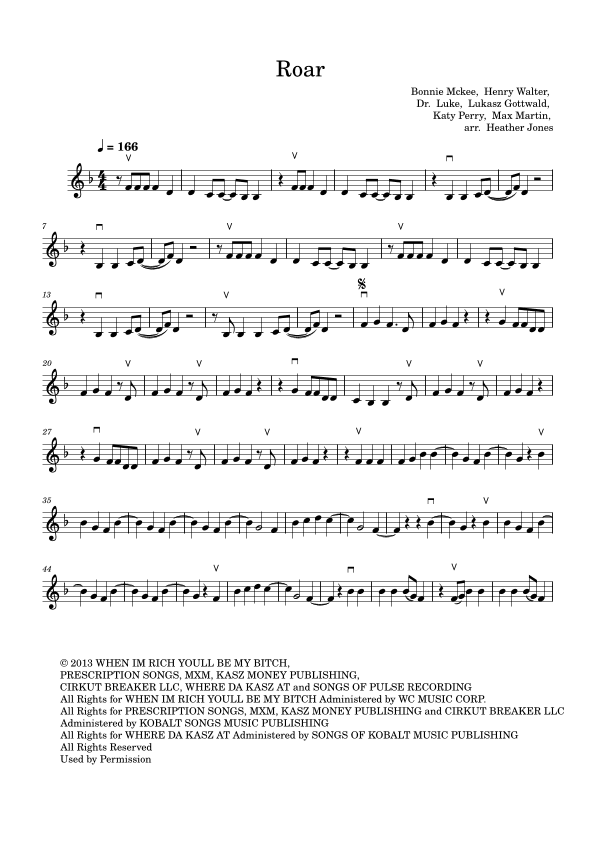 Roar (arr. Heather Jones)