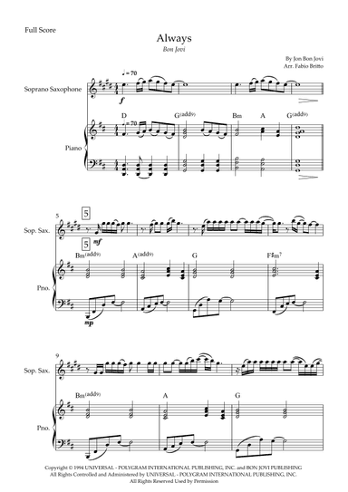 Always (arr. Fabio Britto)