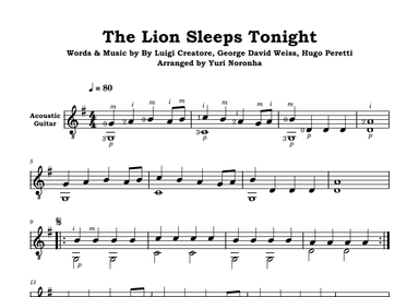 The Lion Sleeps Tonight (arr. Yuri Noronha)