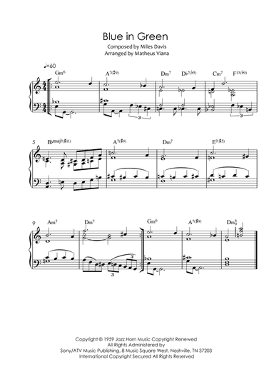 Blue In Green (arr. Matheus Viana)