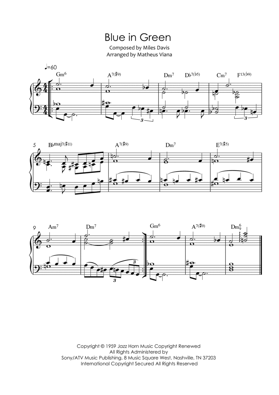 Blue In Green (arr. Matheus Viana)