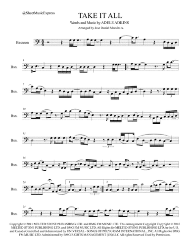 Take It All (arr. Jose Daniel Morales A.)