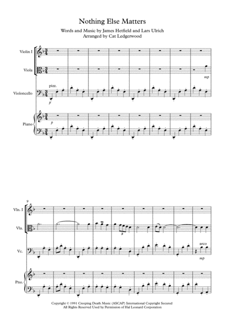 Nothing Else Matters (arr. Cat Ledgerwood)