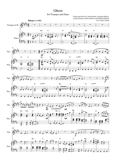 Ghost (arr. Tomaz Nedoh)