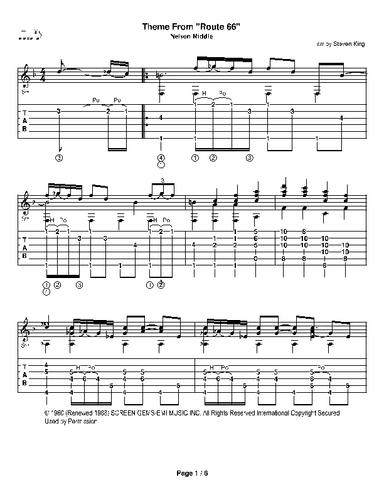 Theme From "route 66" (arr. Steven King)