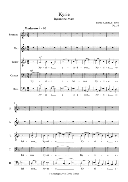 Byzantine Mass, Op. 22