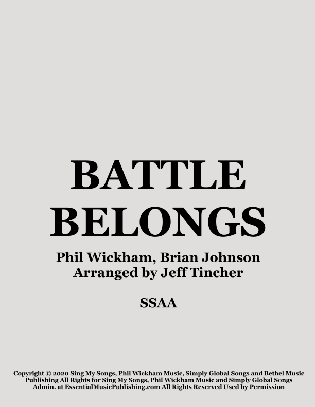 Battle Belongs (arr. Jeff Tincher)