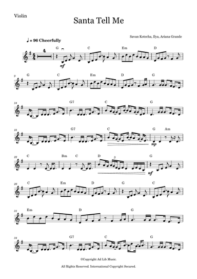 Santa Tell Me (arr. Music Ad Lib)