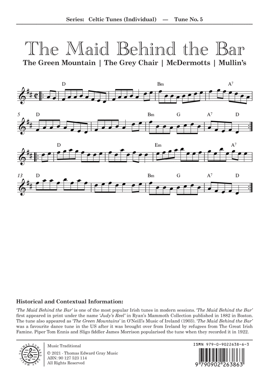 The Maid Behind the Bar (arr. Thomas Gray)