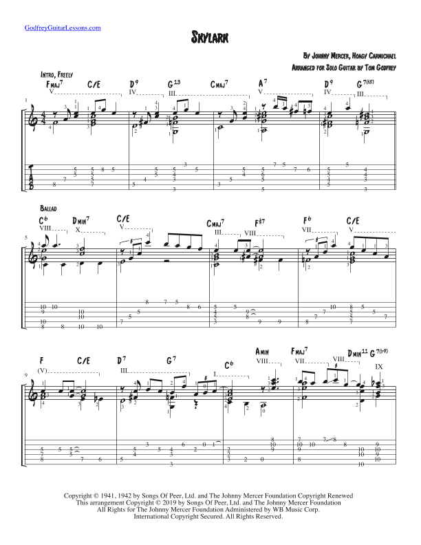 Skylark (arr. Tom Godfrey)