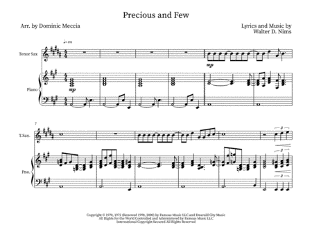 Precious And Few (arr. Dominic Meccia)