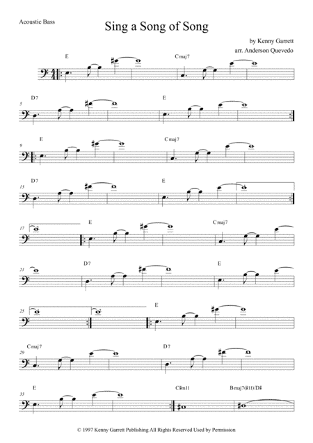 Sing A Song Of Song (arr. Anderson Quevedo)