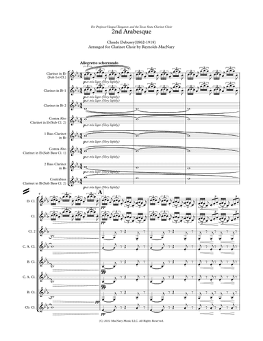 2nd Arabesque from Deux Arabesques (arr. Reynolds MacNary)