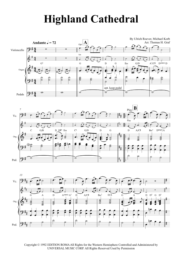 Highland Cathedral (arr. Thomas Graf)