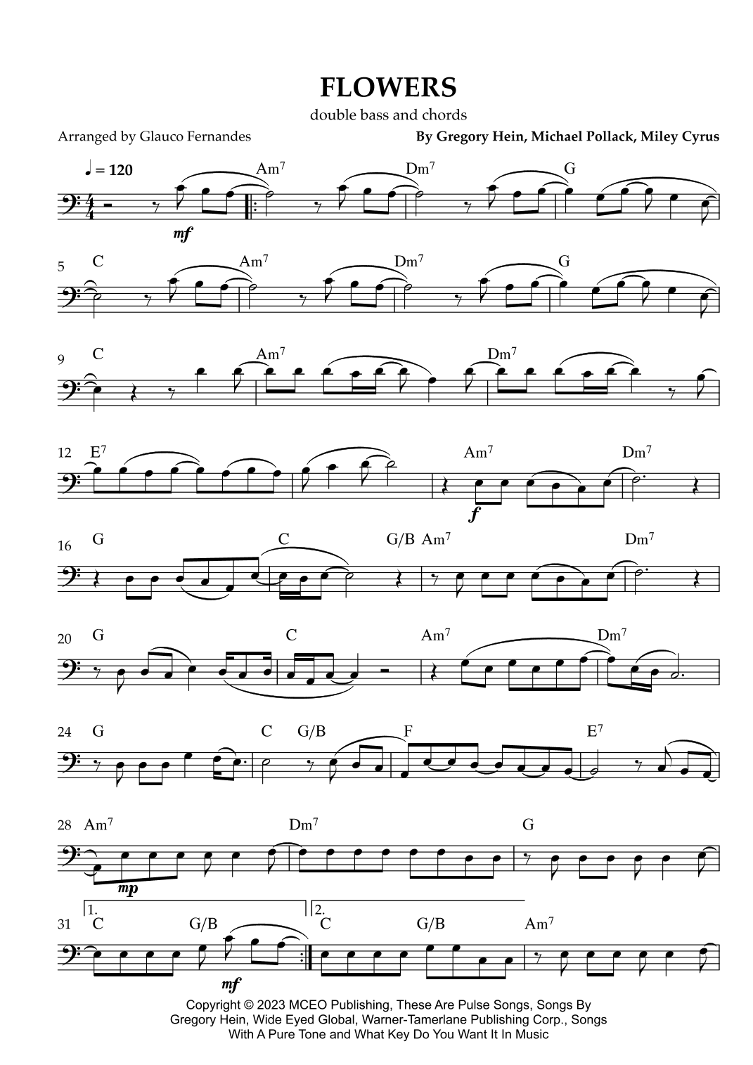 Flowers (arr. Glauco Fernandes)