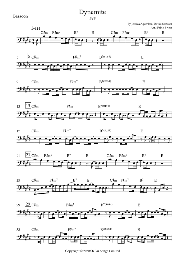 Dynamite (arr. Fabio Britto)