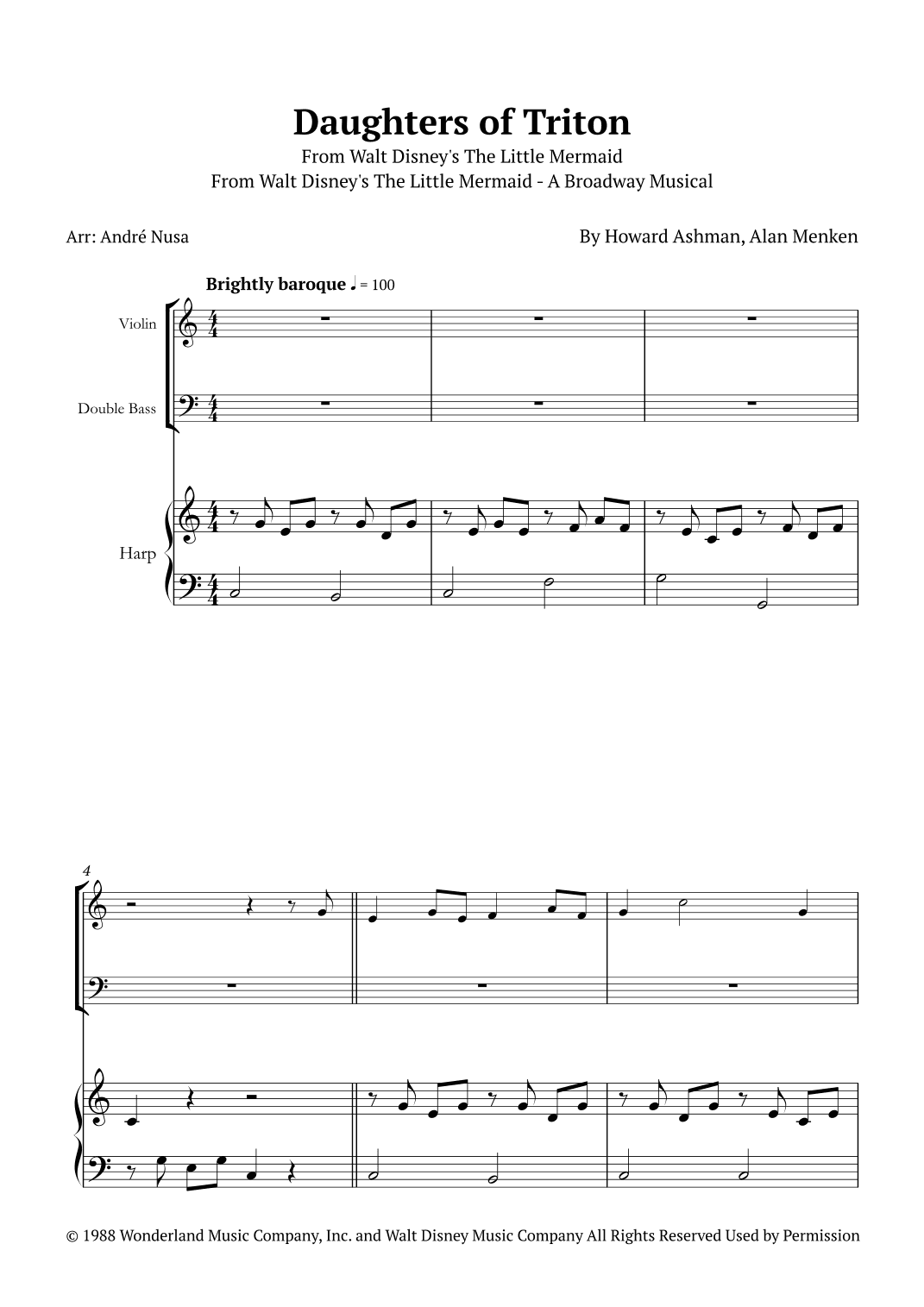 Daughters Of Triton (arr. André Nusa)