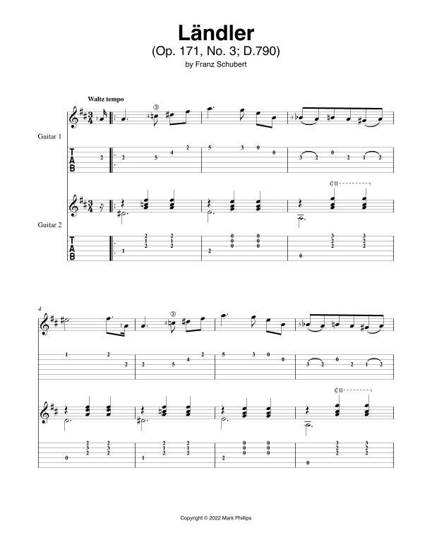 Ländler (arr. Mark Phillips)