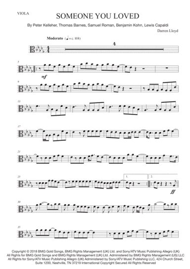 Someone You Loved (arr. Darren Lloyd)
