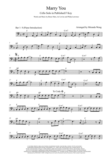Marry You (arr. Miranda Wong)