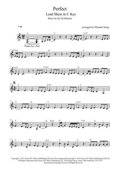 Perfect (arr. Miranda Wong)