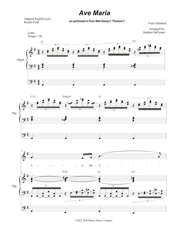 Ave Maria, Op. 52 No. 6 (arr. Stephen DeCesare)