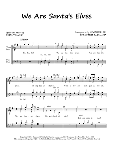 We Are Santa's Elves (arr. Kevin Keller)