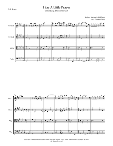 I Say A Little Prayer (arr. Fernando Britto)