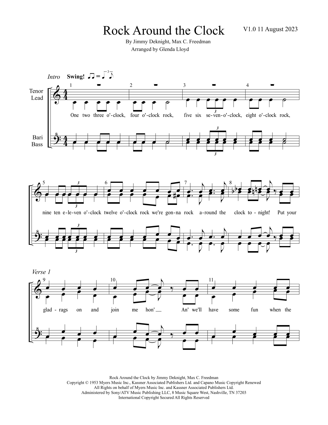 Rock Around The Clock (arr. Glenda Lloyd)