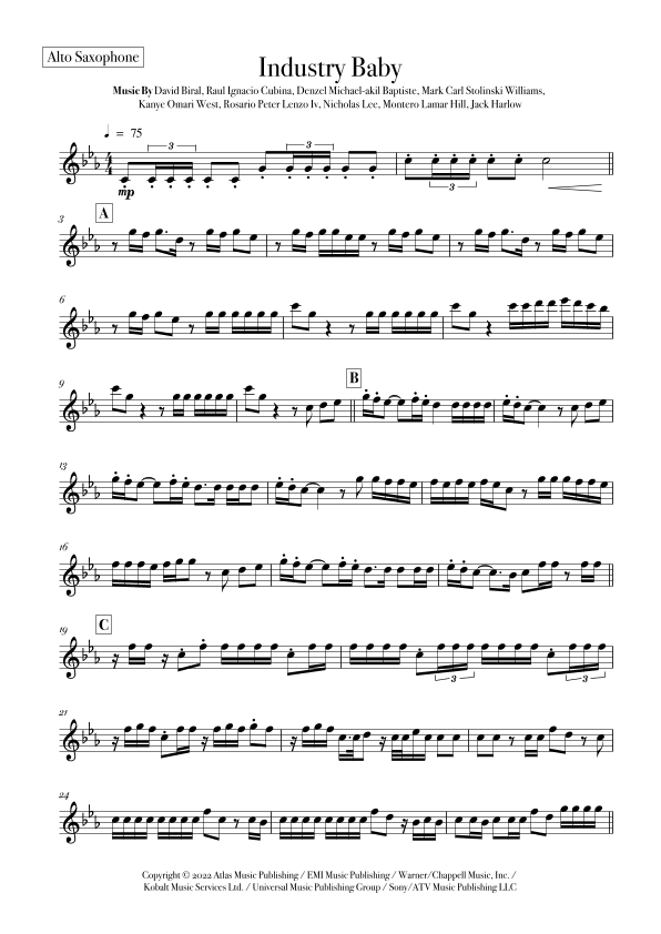 Industry Baby (arr. Rodrigo Nascimento)