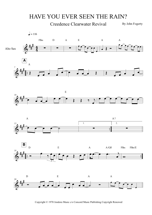 Have You Ever Seen The Rain? (arr. Leo Silva)