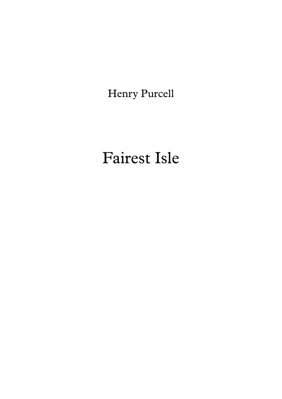 Fairest Isle - Henry Purcell (arr. Jope)