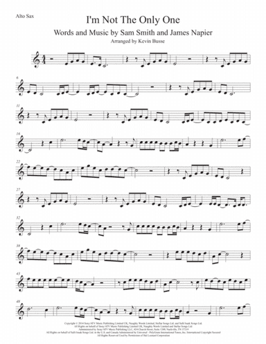I'm Not The Only One (arr. Kevin Busse)